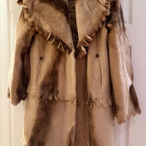 Luxurious gorgeous sheared real mink Tan Fur Coat
